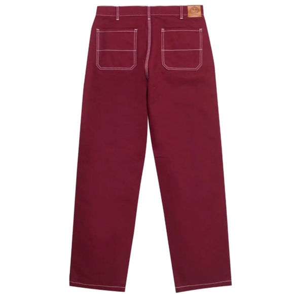 Men's GOLF WANG Red / Burgundy Cotton Twill Work Pant - Size 34 - Picture 2 of 15